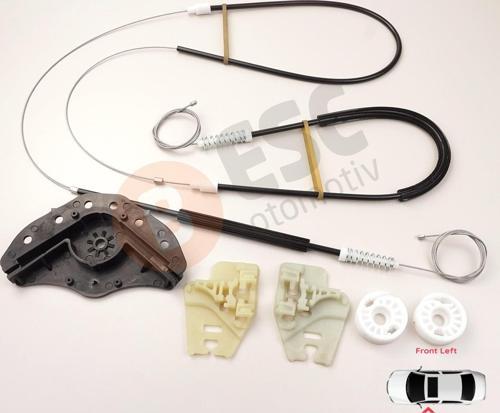 BMW 3 E46 2001-2005 4/5 Kapı Makyajlı İçin Ön Sol Cam Kriko Seti