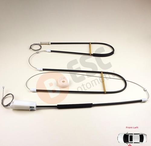 BMW 3 Serisi E46 Coupe Cabrio Convertible 1999-2007 51338229105 İçin Sol Kapı Cam Kriko Tamir Seti