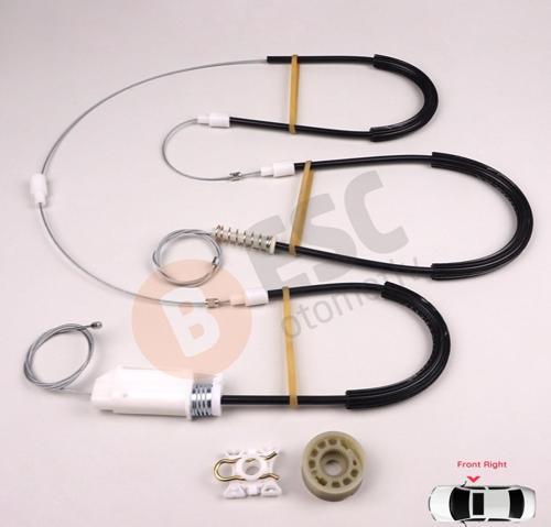 BMW Z4 E85/86 2003 08 CC& Convertible İçin Sağ Kapı Cam Mekanizması Tamir Takımı