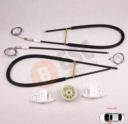 Renault Megane MK2 2002-2009 3-Kapı HB Coupe 8200325138 İçin Elektrikli Sol Cam Kriko Tamir Seti