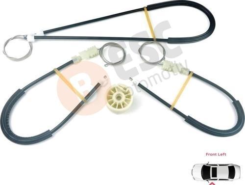 Renault Megane MK2 2002-2009 CC Cabriolet Convertible İçin Elektrikli Sol Kapı Cam Kriko Tamir Seti