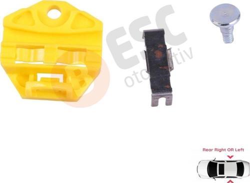 EWR55 Mercedes Opel Saab 9 3 İçin Arka Sağ veya Sol Cam Kriko Klipsi