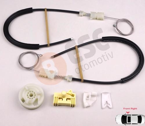 Renault Scenic MK1 JA JA0/1 1996-2003 7700838591 İçin Ön Sağ Kapı Cam Kriko Tamir Seti