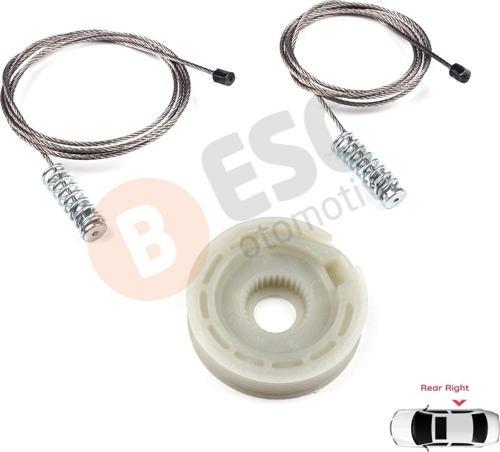 Ford Focus MK1 1998-2005 4/5 Kapı Hatchback Sedan Wagon 1143004 İçin Arka Sağ Cam Kriko Tamir Seti
