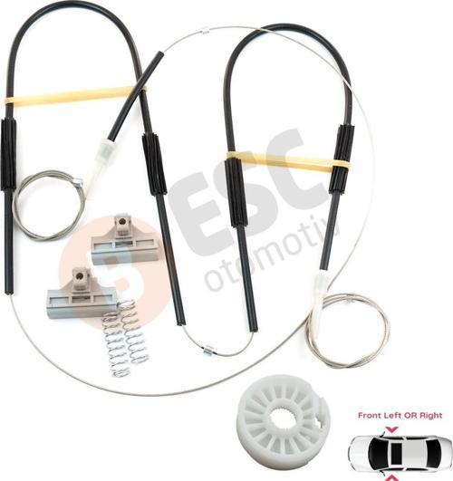 Ford Mondeo MK3 2000-2007 4/5 Kapı İçin Elektrikli Ön Sağ veya Sol Kapı Cam Kriko Tamir Seti