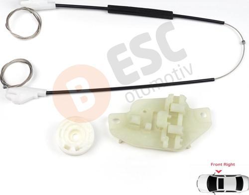 Hyundai Accent MK2 LC 2000-2006 4/5-Kapı 8240425010 İçin Ön Sağ Kapı Cam Kriko Tamir Seti