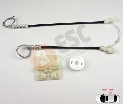 Land Rover Freelander MK1 1997-2006 CVH101200 İçin Elektrikli Arka Sağ Kapı Cam Kriko Tamir Seti