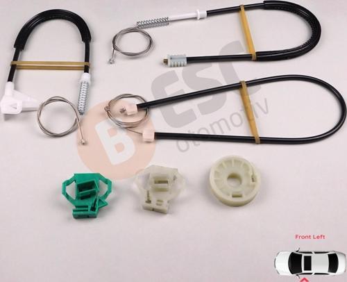 Skoda Octavia MK1 1U 1996-2000 Makyajsız Kasa İçin Elektrikli Ön Sol Kapı Cam Kriko Tamir Seti