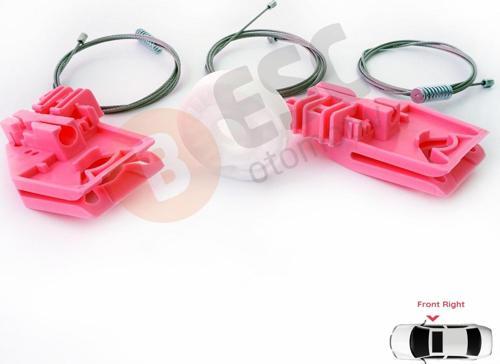 Skoda Octavia MK2 A5 1Z 2004-2013 4/5-Kapı 1Z1837462 İçin Elektrikli Ön Sağ Cam Kriko Tamir Seti