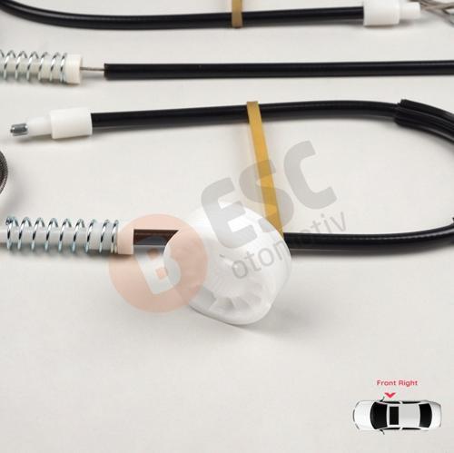 Mercedes E Series W211 2002-2009 İçin Ön Sağ Kapı Cam Kriko Tamir Takımı 2117200246