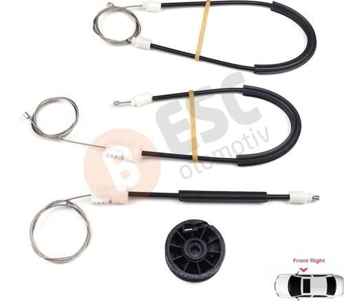 Nissan Primera P11 WP11 1996-2002 4/5 Kapı 807002F000 İçin Elektrikli Ön Sağ Cam Kriko Tamir Seti