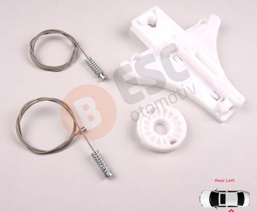 VW Golf MK4 Jetta Bora A4 1J 4/5 Kapı 1J4839461 İçin Sol Arka Cam Kriko Tamir Seti