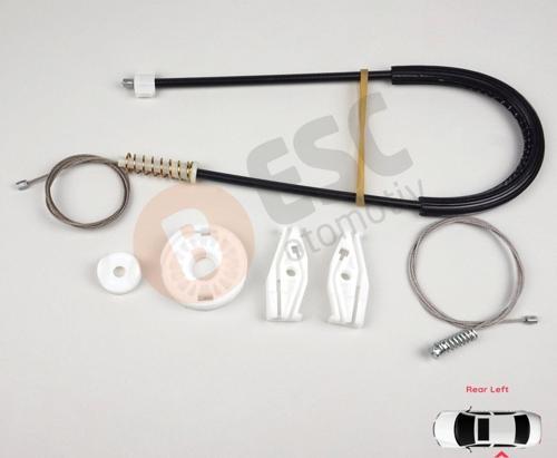 VW New Beetle Cabriolet Convertible 2003-2010 1Y0898291 İçin Elektrikli Arka Sol Cam Kriko Seti