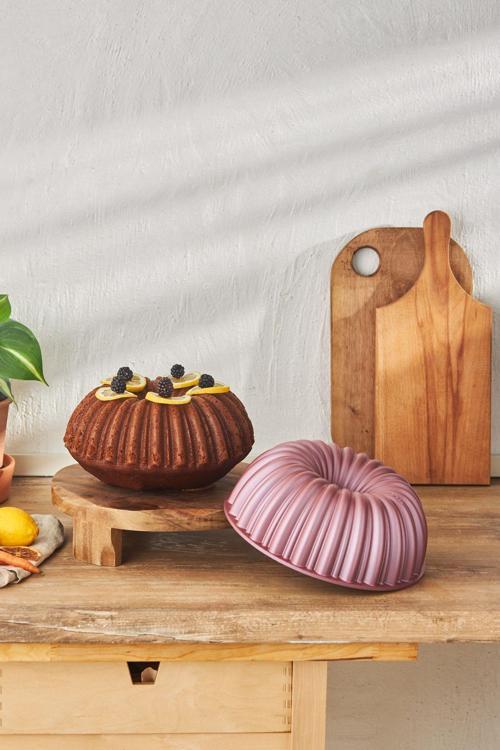 Cake Pro Dilimli Pembe Döküm Kek Kalıbı