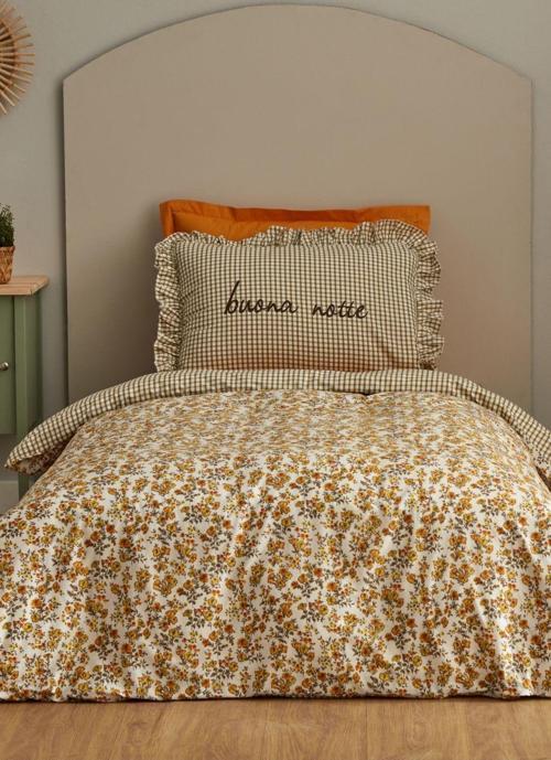 Young Buona Notte %100 Pamuk Tek Kişilik Fitted Nevresim Takımı