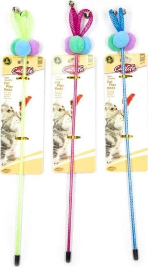 Kediler Için Oyuncak Olta Zilli 40cm