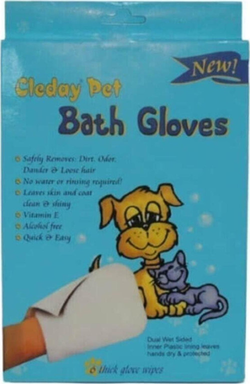 Cleaday Bath Gloves Islak Banyo Eldiveni 6 Lı