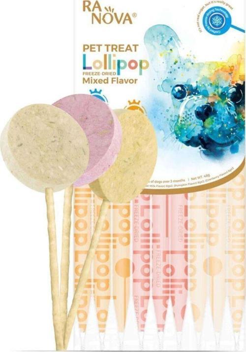 Köpekler İçin Karışık Lezzetli Dondurularak Kurutulmuş Lolipop 6lı