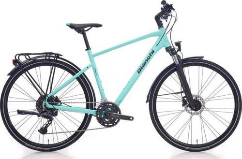 BIANCHI NEWTOURER CUES ERKEK ŞEHİR BİSİKLETİ 470H HD 28 JANT 20 VİTES ATD500 CELESTE MAT GRAPHITE GLOSS