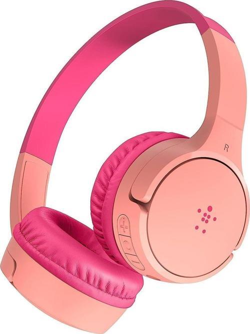SoundForm Çocuklar için Dahili Mikrofonlu Kablosuz Kulak Üstü Kulaklık - Pembe