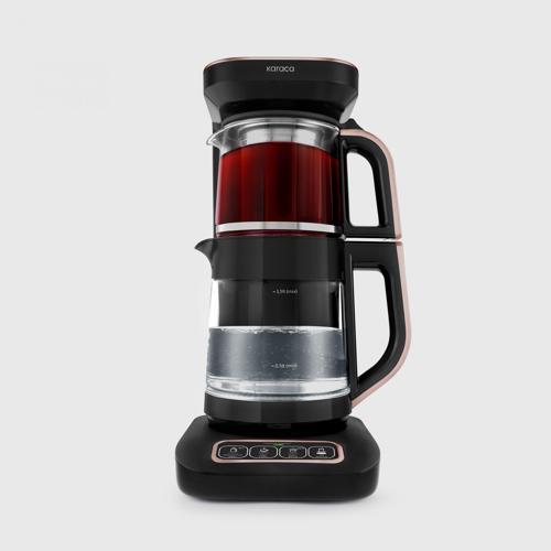 Çaysever Robotea Pro Connect 4 in 1 Konuşan Cam Çay Makinesi Rosegold