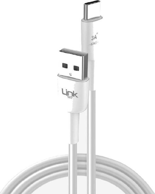 K607 USB - Type-C 18W 3A 2mt  Şarj Kablosu Beyaz