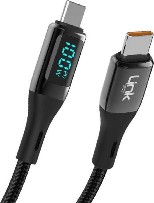 K680 Dijital Göstergeli Type-C - Type-C 100W Data ve Şarj Kablosu 1mt