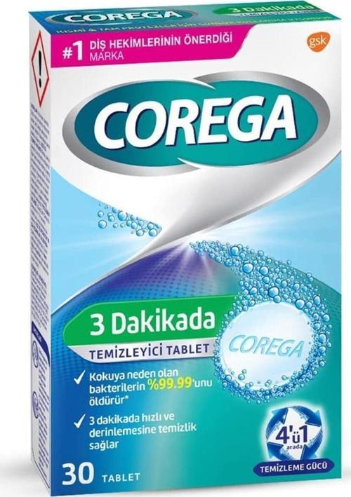 3 Dakikada Diş Protezi Temizleyici 30 Tablet