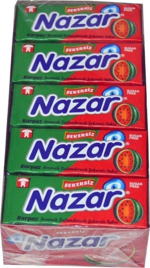 Karpuz Aromalı Şekersiz Sakız 5'li (20 Adet)