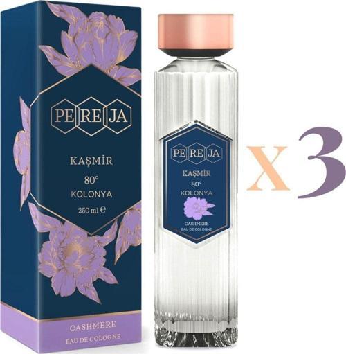 Parfümlü Kolonya Kaşmir 250ml 3 Lü Set
