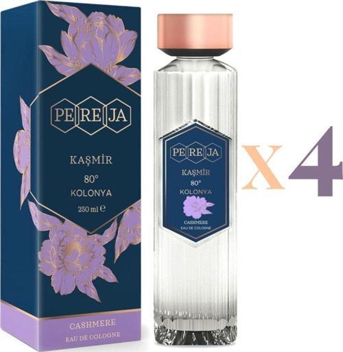 Parfümlü Kolonya Kaşmir 250ml 4 Lü Set