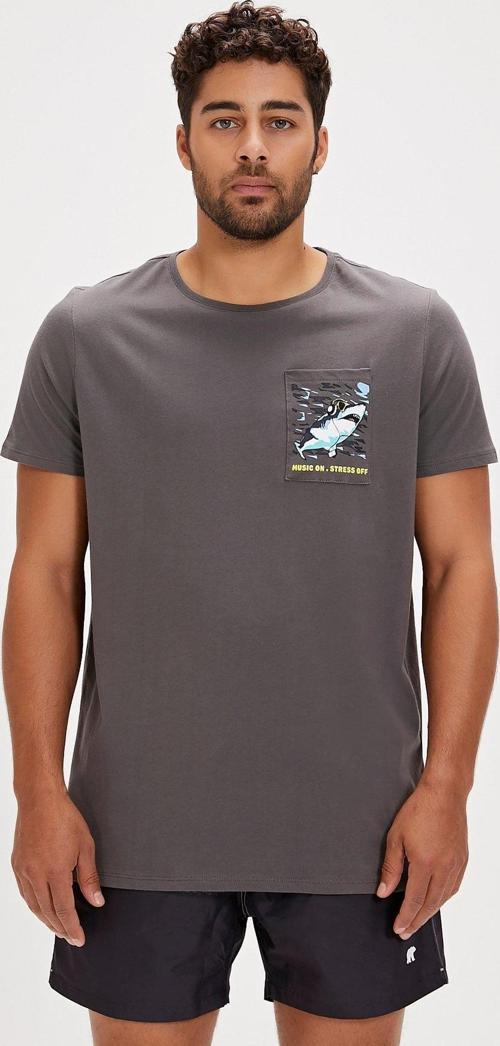 Francis Asfalt Baskılı Erkek Tişört