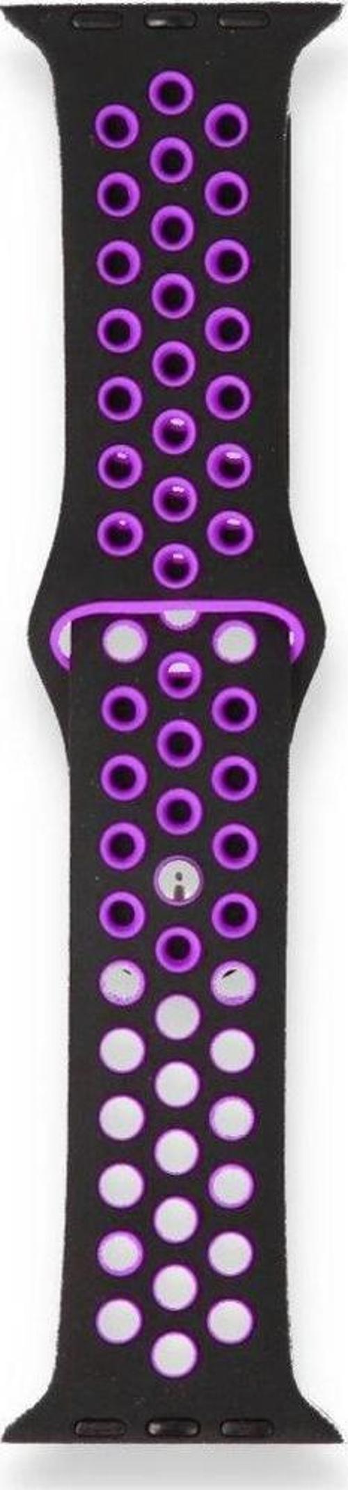 Apple Watch 38 40 41 mm Uyumlu Point Spor Silikon Kordon