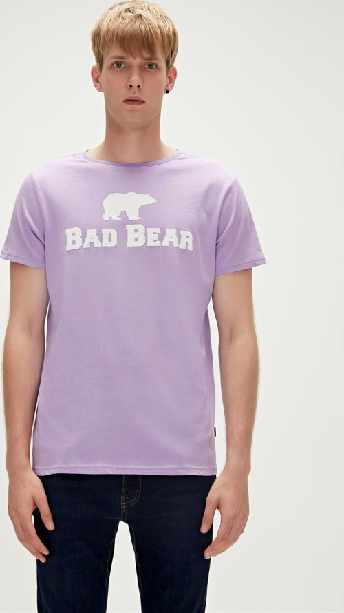 Bear Tee T-Shirt Lavanta Mor Logo Baskılı Erkek Tişört