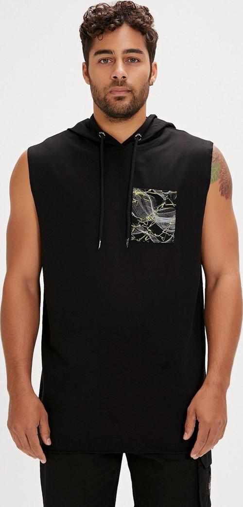 Bolt Siyah Erkek Hoodie Sweatshirt