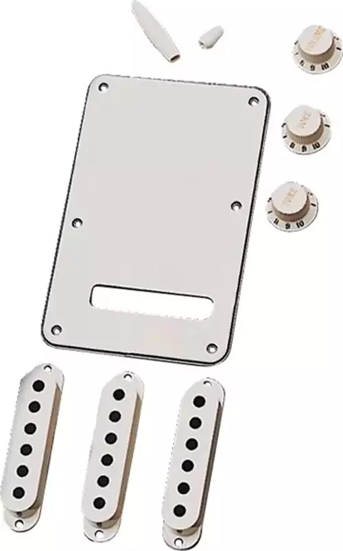 Stratocaster Aged White Manyetik Kapağı Aksesuar Kiti