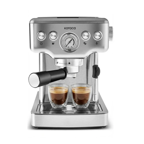 Coffee Art 1353 Süt Köpürtücülü, 20 Bar Basınçlı, Espresso, Latte, Cappuccino, Americano Makinesi Inox 1,8L 1350W