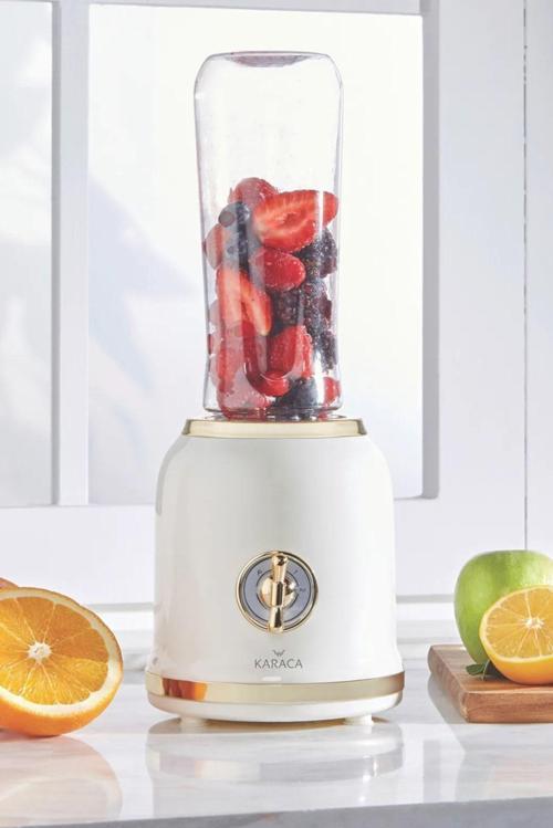 Retro Personal Kişisel Smoothie Blender Krem