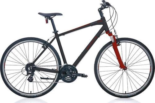 Sportive 224 28' Jant V-fren 24 Vites Erkek Şehir Bisikleti 56CM Siyah Kırmızı