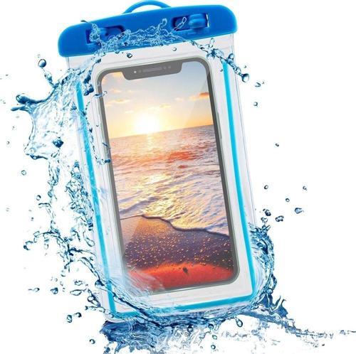 Jettpower 0244 Su Geçirmez Telefon Kılıfı Mavi
