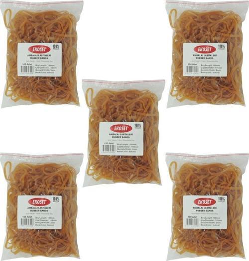 180x3mm Geniş Kauçuk Paket Ambalaj Kasa Lastiği 500 Adet