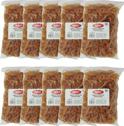 180x5mm Geniş Kauçuk Paket Ambalaj Kasa Lastiği 1.000 Adet