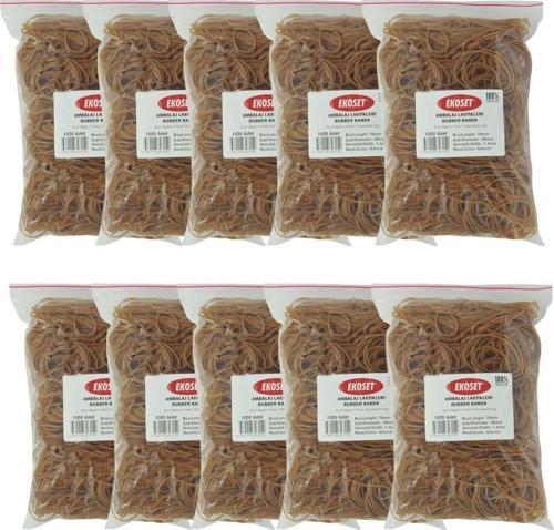 70mm Kauçuk Paket Ambalaj Para Lastiği 10.000 Adet