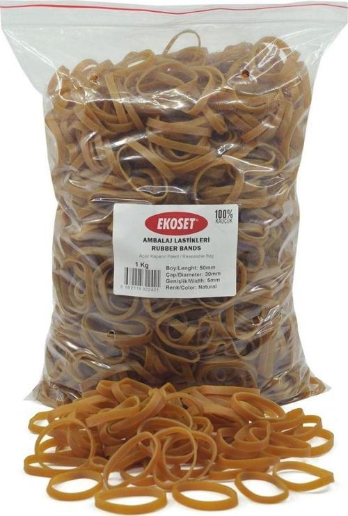 Geniş Kauçuk Paket Ambalaj Kasa Lastiği 50x5mm 1Kg