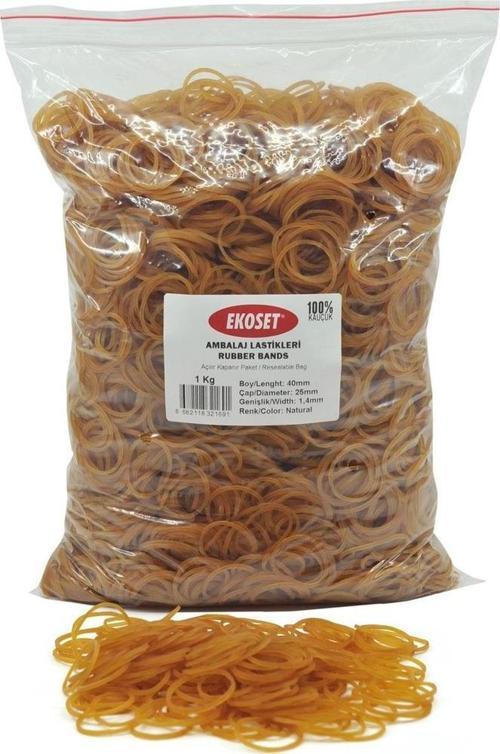 Kauçuk Paket Ambalaj Toka Maydanoz Para Lastiği 40lık 1Kg 40mm