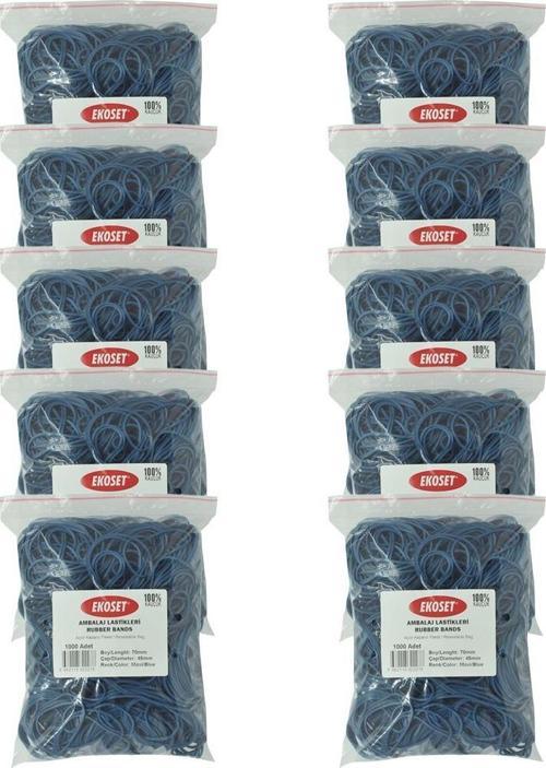 Mavi Paket Ambalaj Para Lastiği 70mm 10.000 Adet