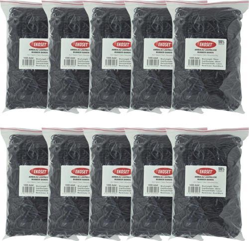 Siyah Paket Ambalaj Para Lastiği 70mm 10.000 Adet