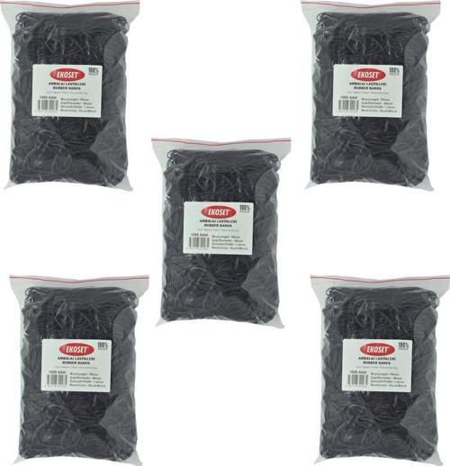 Siyah Paket Ambalaj Para Lastiği 70mm 5.000 Adet
