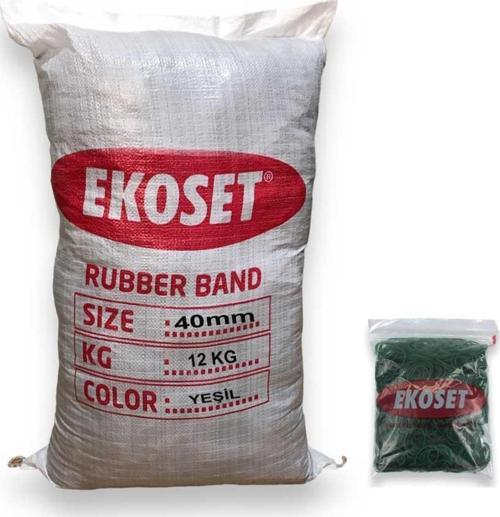 Toptan Yeşil Toka Lastiği 12 Kg