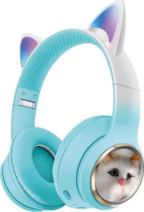 Wireless 5.3 Stereo Kedili Kulak Üstü Bluetooth Kulaklık Yeşil Blt-45
